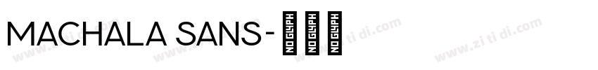 Machala Sans字体转换